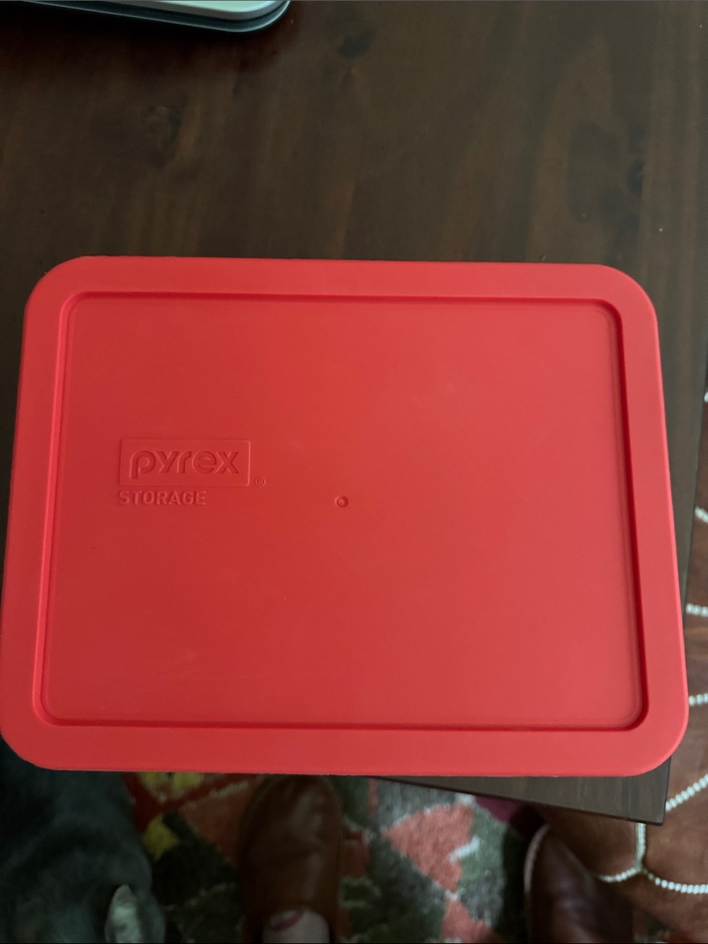 Pyrex Rectangular Glass Storage Container with Plastic Lid